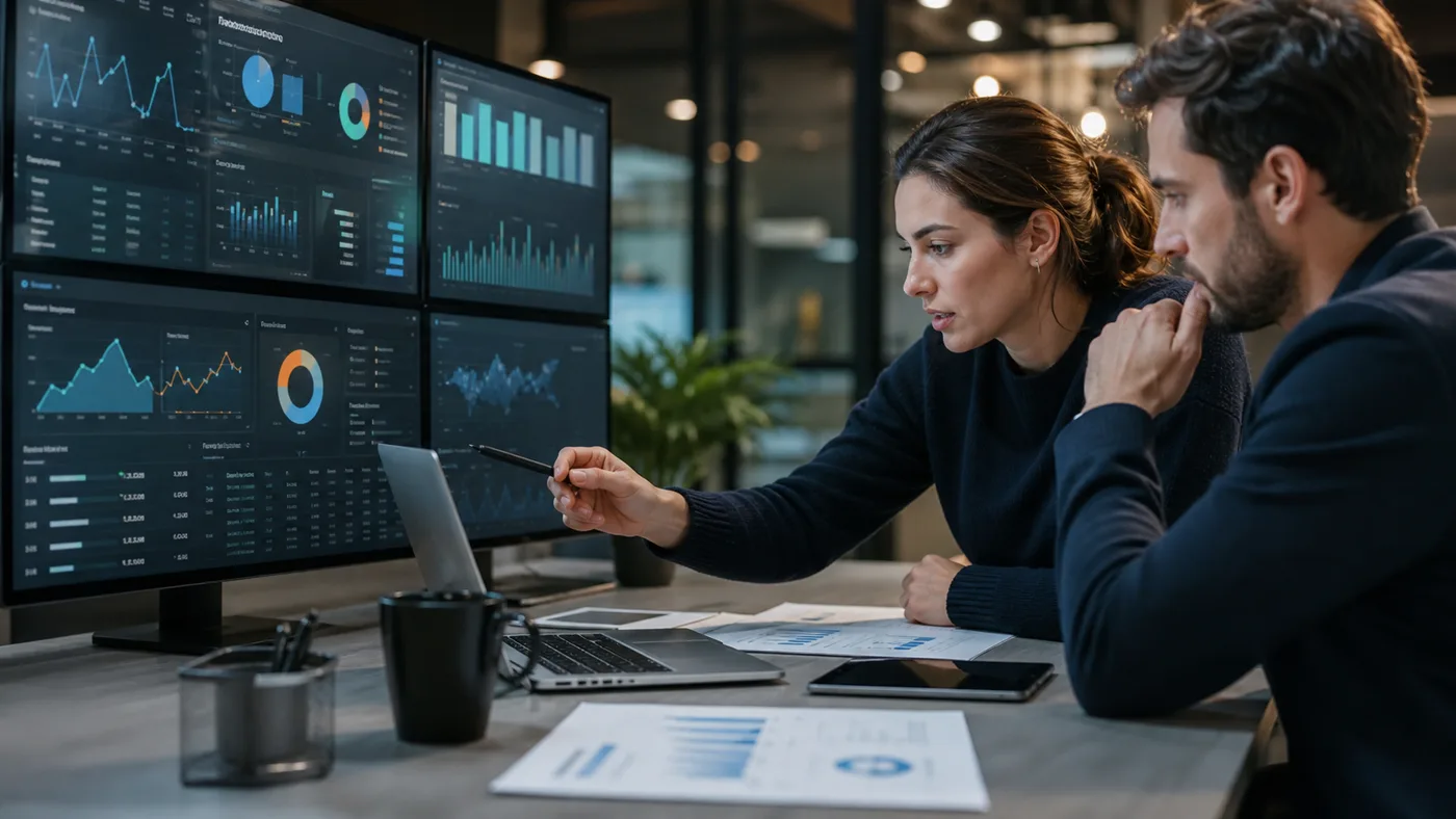 Performance Marketing Team analysiert Kampagnendaten